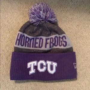 TCU horned frog beanie